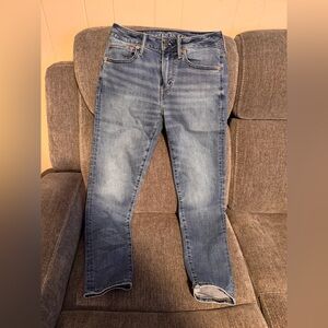 American Eagle Jeans Mens 28x30 Blue Original Straight Airflex Stretch.like new!